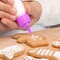110 Pieces Free Hand Writer Bottles - 6 Easy Small Squeeze Bottles - 3 Each (1 and 2 Ounce) - Cookie Cutters, Cake and Baking Decoration, Food Coloring & Royal Icing Supplies for Writing (6 bottles)